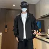 Jaqueta piloto Harrington estilo americano, corte justo, coleção de primavera, gola alta masculina, à prova de vento e à prova d'água, peça externa casual para homens e mulheres