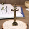 Latón Vintage Vestido Plaza de Tiananmén Huazhu Adornos para el Hogar Adornos Decorativos para Escritorio de Oficina Piezas de Juego