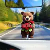 Nova Série de Natal Urso Rosa Árvore de Natal Decorações para Casa Decoração de Carro Pingente de Acrílico
