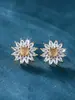Brincos de Girassol Super Flash Populares do Aliexpress para Mulheres, Joias da Moda e de Alto Padrão para Atacado