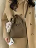 Bolso Cubo Portátil de Nicho Estilo Coreano para Mujer Primavera 2026 Nuevo Retro de Alta Calidad Casual Bandolera