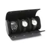 Nueva Caja de Reloj Elegante Caja de Almacenamiento de Relojes a Prueba de Polvo Cuero PU Reloj Famoso Caja de Relojes Multiposición Reloj Mecánico Bolsa para Reloj