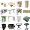 Láminas de Mármol Natural, Muestra Disponible: Travertino de 15*15 en Blanco, Negro, Gris, Marrón, Tonos Oscuros y Claros para Muebles, Cubiertas de Mesa de Comedor y Piedra para Paredes