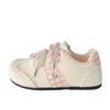 Tenis Rosas Acolchados para Mujer, Lindos y Originales, Nuevo Chic de Verano 2026 Diseño de Nicho, Estilo Coreano Zapatos Deportivos Blancos para Estudiante
