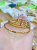 Pulsera de Oro Arena Vietnamita, Pulsera de Bobina con Colgante de Fortuna de Lujo Ligero para Mujer, Retención de Color Duradera, Joyería Tres Vidas 5201314