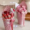 Amor-perfeito Sete Cores Novo Produto Papel de Presente Xadrez Vermelho Papel de Presente para Flores Arte Floral Floricultura DIY Materiais e Suprimentos para Embalagem Feita à Mão