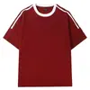 Camiseta Blanca Lisa de Manga Corta de Alta Calidad para Mujer, Estilo Coreano, Moderna, Corte Holgado, Versátil, Favorecedora, Estilo Americano de Nicho, Artesanía Pesada