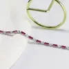 Moda Nicho Pulsera Cadena Colorida Diseño de Circonita Microincrustada Joyería Transfronteriza Pulsera para Mujeres Venta al por Mayor Suministro Versátil