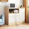 Aparador de pared integrado con gabinetes de cocina del hogar, mueble de almacenamiento para sala de estar, despensa, mueble de almacenamiento, mueble para té