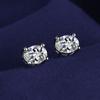Pendientes de Moda Sencillos Estilo K Pendientes de Botón de Diamante en Forma de Huevo Femeninos Elegantes Fabricantes de Exportación En Stock Douyin Envío Directo