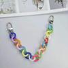 Cadena acrílica DIY original de todo tipo de colores, cadena para teléfono móvil, cadena para mochila, llavero acrílico transparente, cadena colgante para bolso