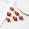 Roble de Todos los Santos pequeños accesorios de roble para bricolaje accesorios de fotografía de frutas navideñas decoración de avellana simulada fruta natural Halloween Navidad