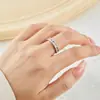 Artículo de Estilo Urbano de Lujo Ligero, Anillo Abierto de Circonita Colorida Super Brillante, Anillo de Gradiente de Alta Calidad, Anillo de Moda para Dedo Índice de Mujer