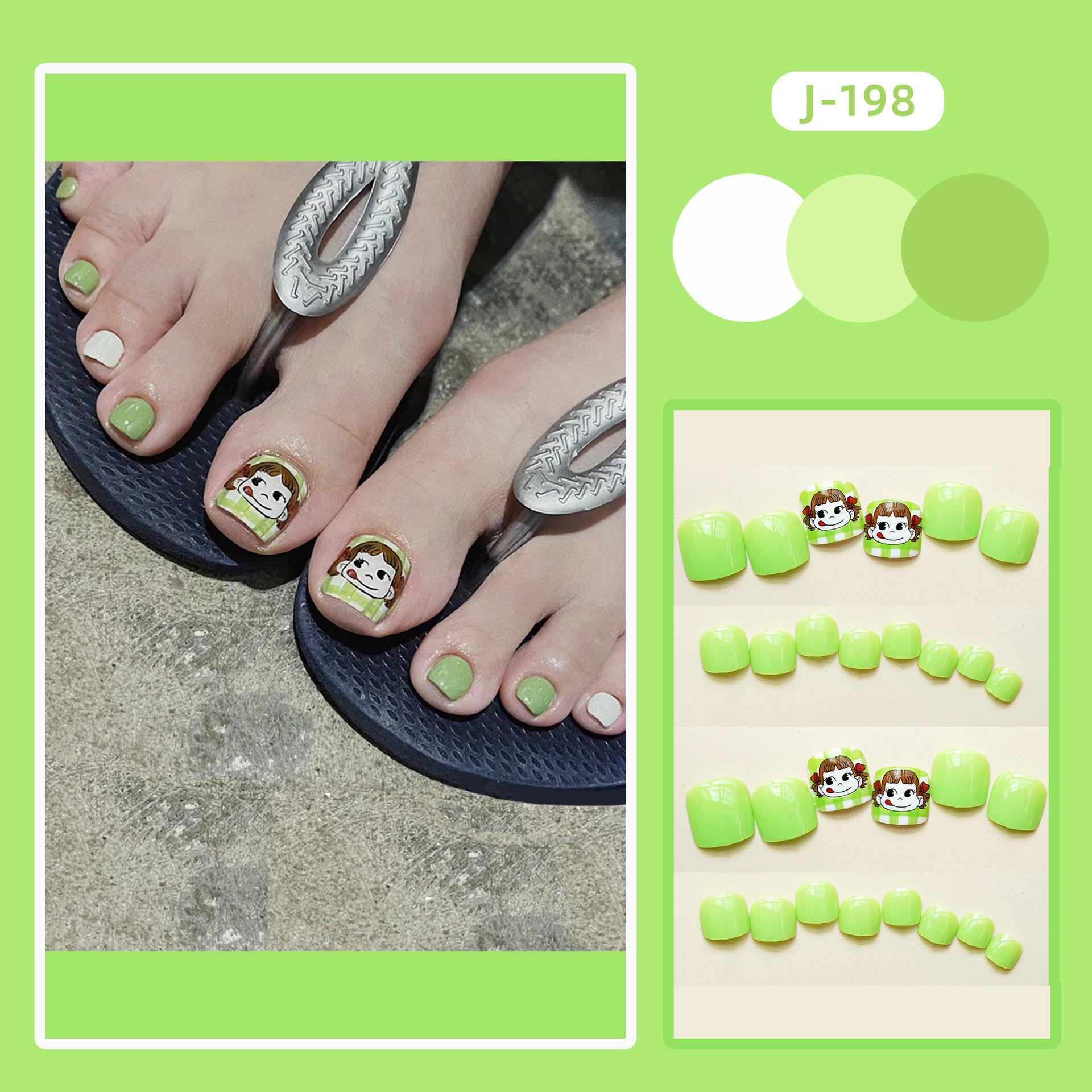 脚J-198绿色女孩