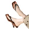 Zapatos para Mujer 2024 Verano Nuevo Estilo Casual Combinación de Colores Sandalias de Chancla con Cuña Moda de Verano para Mujer Ropa Exterior Sandalias de Temperamento