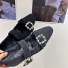 Zapatos Planos con Puntera Cuadrada y Pedrería, Elevación Interna, Zapatos para Mujer 2025 Otoño e Invierno, Zapatos Grises con Forro de Felpa, Mary Jane, Zapatos de Noche
