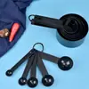 Juego de Tazas y Cucharas Medidoras de Plástico del Fabricante con Escala Juego de 5 Piezas Herramienta de Cocina para Hornear Juego de Diez Piezas Cuchara Medidora Cuchara Medidora