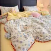 Juego de Cama Modelo Nuevo 2026: Juego de Cuatro Piezas con Sábana Plana, Funda de Edredón, Sábana Ajustable, Juego de Tres Piezas para Dormitorio Estudiantil Individual