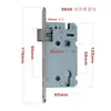 Cuerpo de cerradura de puerta de tamaño grande con distancia entre agujeros de 85 mm, longitud de 240 mm, cuerpo de cerradura negro 5855 estilo antiguo, cuerpo de cerradura de 165 mm 7250