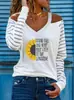Comercio electrónico transfronterizo Estación independiente de Amazon Camiseta de mujer con tirantes finos y estampado de girasol