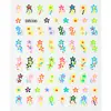 Novos Adesivos Coloridos para Nail Art para Meninos e Meninas, Adesivos de Unha Infantis, Flores Fofas, Borboletas, Padrões Pequenos, Adesivos de Nail Art para Atacado