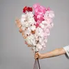 Galhos de flor de cerejeira artificiais, árvores de flor de cerejeira, decorações de casamento de plástico, flor de pessegueiro e flor de pereira para interiores, sala de estar, piso e teto, guirlandas de flores artificiais