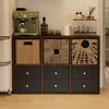 Aparador de Comedor para el Hogar Gabinete de Almacenamiento Integrado Montado en la Pared Gabinete de Acero Gabinete Lateral Estrecho de 30cm Gabinete Alto Almacenamiento para Sala de Estar