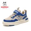 Tênis Babu Bean Boys Sapatos Infantis Couro Impermeável Outono 2024 Novo Estilo Sapatos Casuais de Skate para Meninos Médios e Grandes