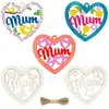 Al por mayor transfronterizo Piezas de madera huecas en forma de corazón Decoración de fiesta del Día de la Madre de madera DIY Adornos colgantes Etiquetas de cumpleaños Artesanía en madera
