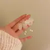 2025 Nuevos Pendientes Elegantes Largos con Borlas de Perlas y Pétalos de Hada Diseño de Nicho Exquisitos Versátiles Únicos