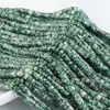 2x4mm Piedra de Punto Verde Piedra Natural Espaciador Cuentas de Ábaco Cilíndricas Cuentas Sueltas Cuentas de Rueda Cuentas Espaciadoras Cuentas Planas Cuentas Redondas Joyería DIY