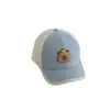 Gorra de Béisbol Infantil Estilo Americano Capibara Protección Solar Media Malla Sombrero para Bebé Tendencia Versátil Gorra de Pico para Niños Transfronterizo