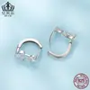 Brincos Aiful S925 Prata Esterlina Clássicos Versáteis em Formato de Coração com Zircônia Estilo Princesa da Moda Brincos em Formato de Coração Joias para Mulheres