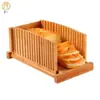 En stock Caja de Pan para Encimera de Cocina de Bambú Caja de Pan de Gran Capacidad Contenedor de Almacenamiento de Pan con Ventana Rejilla para Pan