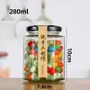 Frasco de Vidrio Hexagonal Transparente Botella para Pepinillos Sellada a Prueba de Fugas Etiqueta Personalizada Logo Almacenamiento de Alimentos Lata Botella de Almacenamiento