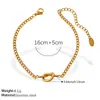 Pulseira e Colar Minimalistas Europeus e Americanos Estilo Diário de Trabalho com Nó em Aço Inoxidável Banhado a Ouro 18K Conjunto Versátil de Nicho de Alta Qualidade