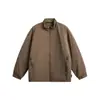 Jaqueta Yidao Vintage 2025 Inverno Nova Exterior Simples Três-Resistente Quente 3m Algodão Thinsulate Leve Gola Alta