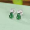 Pendientes Yilu Silver S925 de plata esterlina chapados en oro con jade retro, sencillos, de calabaza Folu, elegantes pendientes de plata de estilo nacional que combinan con todo.
