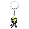Serie de Halloween Más Vendida Transfronteriza Dibujo Animado Goma Suave de PVC Llavero de Metal Colgante para Bolso Accesorio Decorativo Pequeño DIY