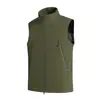 Chaleco ligero de softshell para hombre, chaqueta cortavientos e impermeable para otoño e invierno, para senderismo y montañismo, chaleco cálido sin mangas