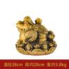Adorno de Sapo Dorado de Cobre, Sapo de Tres Patas, Sapo Dorado, Regalo de Apertura de Tienda, Decoración para Sala de Estar y Oficina