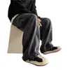 Direto do Fabricante: Calça Jogger Cargo Jeans Lavada de Corte Solto, Tendência Nacional Hip-Hop Estilo Japonês Tamanho Plus para Homens e Mulheres