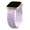 Adecuado para Correa de Apple Watch Iwatchs11 Correa de Silicona Estampada y Grabada Iwatchs9876Se Pulsera con Estampado de Leopardo