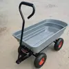 Carretilla de mano de cuatro ruedas remolque plataforma volquete carretilla plegable carretilla de empuje agrícola transportador hogar
