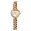 Nuevo Reloj de Moda para Mujer con Incrustaciones de Diamantes en Forma de Corazón para Comercio Exterior Reloj de Pulsera Transfronterizo Reloj de Cuarzo para Mujer Suministro al por Mayor