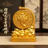 Adorno de sapo de oro para dropshipping que gira para atraer riqueza y traer buena fortuna, un adorno de escritorio auspicioso para el hogar de estilo tradicional chino, regalo