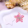 Rojo Dulce Rejillas Ramo Estrella de Cinco Puntas Acrílico Impresión DIY Collar Pin Lateral Pasador Accesorios para Pasador