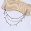 Decoração de Cintura Transfronteiriça Europeia e Americana Hip-hop Retrô Metal Múltiplas Camadas Liu Ding Corrente de Cintura Versátil Jeans Pingente de Lua Corrente para Calça