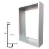 Moldura de alumínio simples, perfil de moldura de foto, moldura para pintura a óleo, moldura de pintura tridimensional, moldura para pintura a óleo digital, moldura