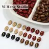 Grãos de Café Acrílicos Dourado Retrô com Contas DIY Artesanal Acessórios para Pulseira Colar Material Acessórios de Joia